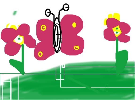 Fluturas si floricele