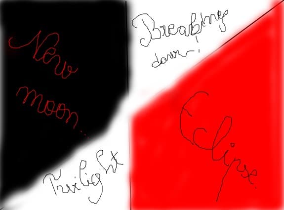 New moon,twilight,eclipse,breaking dawn