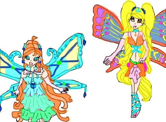 Desen 75154 modificat:Bloom si Stella