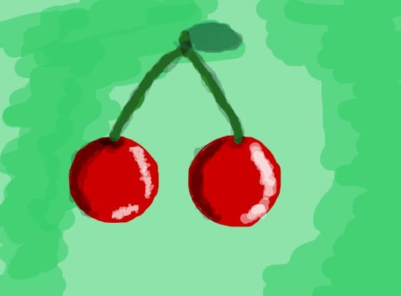 Aceleasi cirese de mai dinainte dar acestea sunt mai mari:)