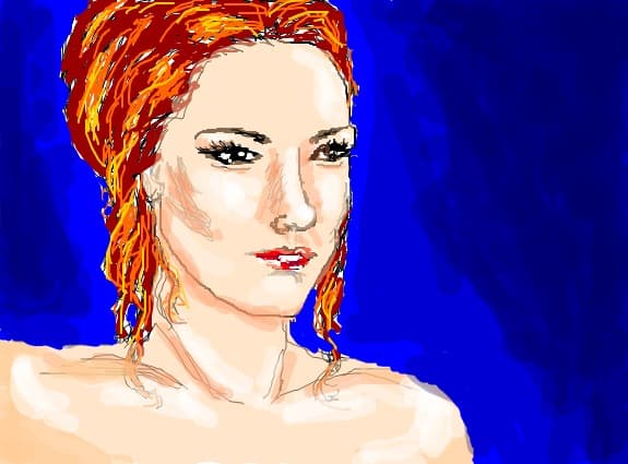 Desen 7927 modificat:portret