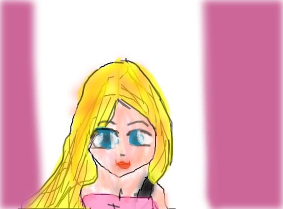 a girl blonde