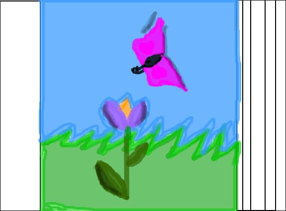 flower and batterfly