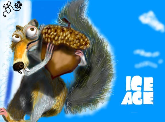 Scrat and his beloved acorn