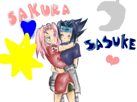 Desen 79921 modificat:SAKURA SI SASUKE