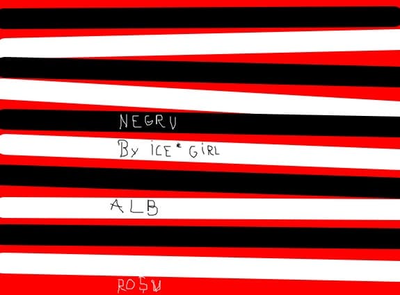 alb-negru-rosu