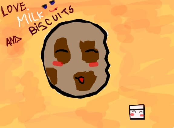biscuits and milk:x
