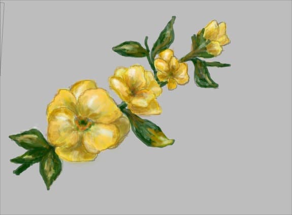 Desen 81808 continuat:flori