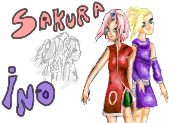 Sakura and Ino