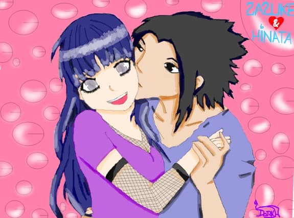 Sasuke &amp; Hinata ......:D So cute together......