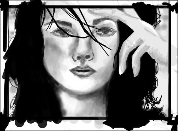 Portret Alb Negru Fara Titlu