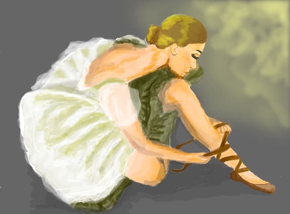 Desen 82891 continuat:balerina