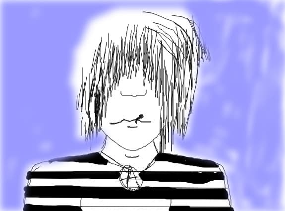 Desen 83334 continuat:emo boy punk boy