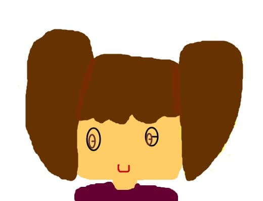 Fetita cu par saten