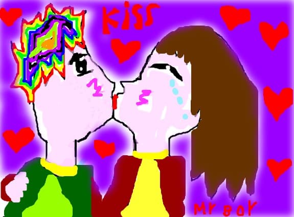 Kiss... my boy