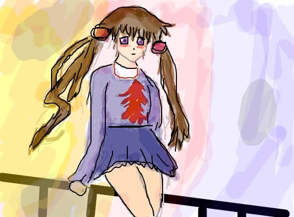 anime school girl