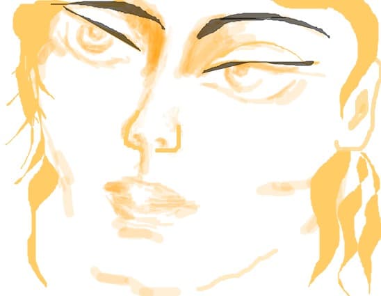 Desen 8595 modificat:portret crina