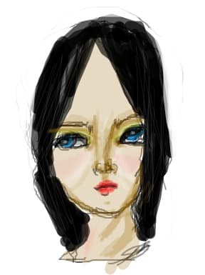 girl(in sfarsit,am put ut sa fac pometii,bujorii si  buzele mari)