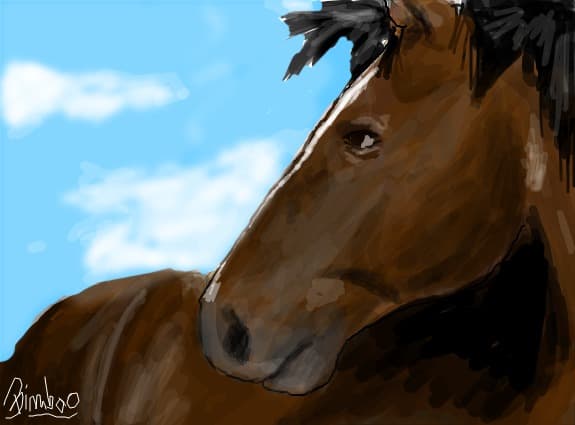 brown horse