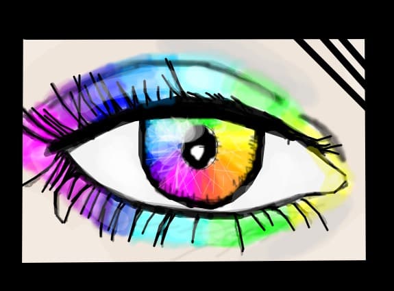 colourfull eye