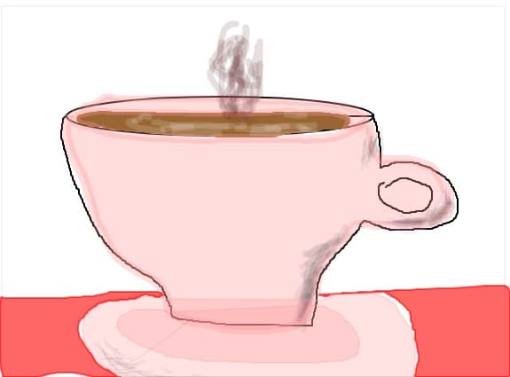 cafea fierbinte