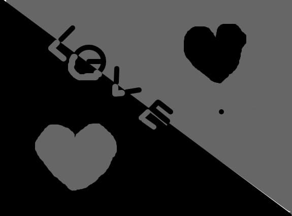Love alb-negru