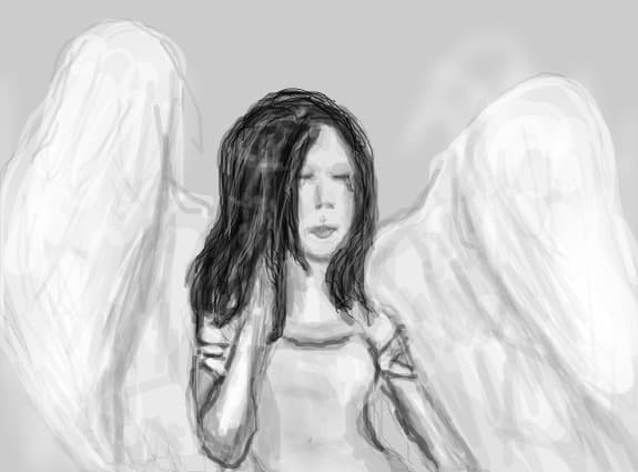 sad angel