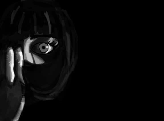 in the dark..