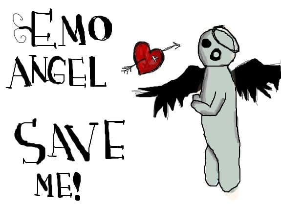 emo angel...save me