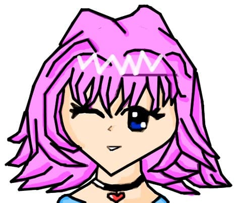 Anime pink Girl