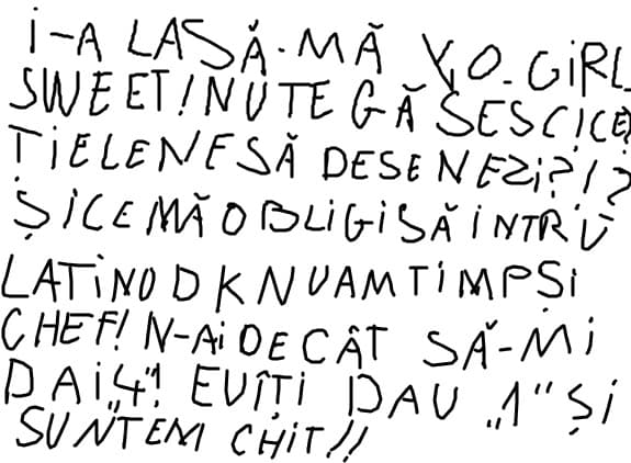 ia lasama yo girl sweet. nu te gasesc.  ce. tie lene sa desenezi. si ce ma obligi sa intru la tine d