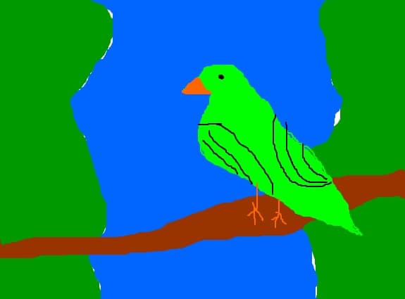 papagalul apelor