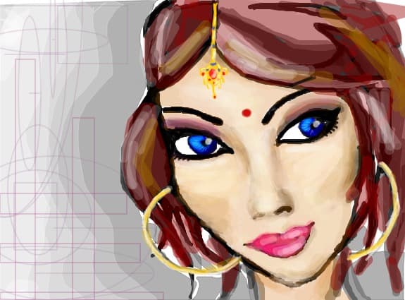 Desen 8971 modificat:indianca