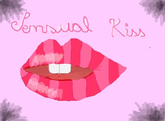 sensual kiss