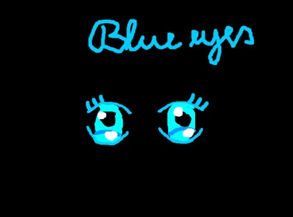 blue eyes