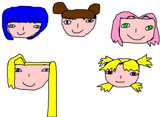 Hinata Ten ten Sakura Ino si Temari