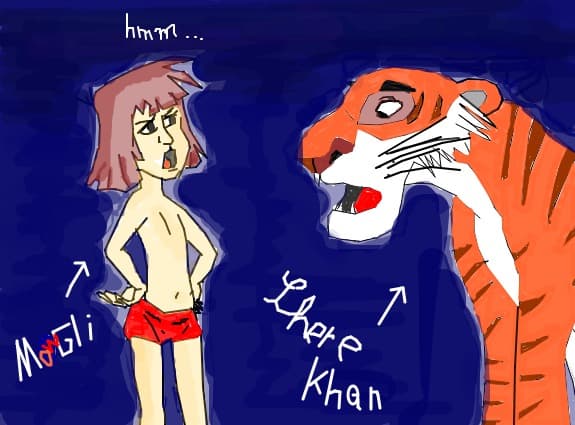 Mowgli si shere Khan