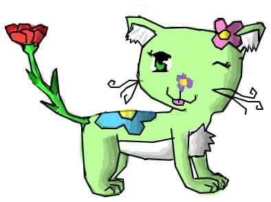 floral kitty
