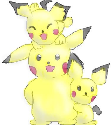 pikachu &amp; pichu