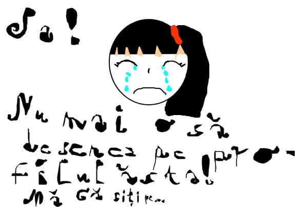 Pa! Nu mai o sa desenz pe profilul asta!