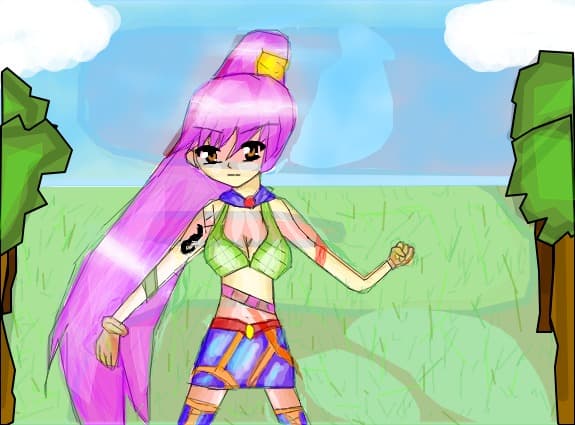anime warrior girl