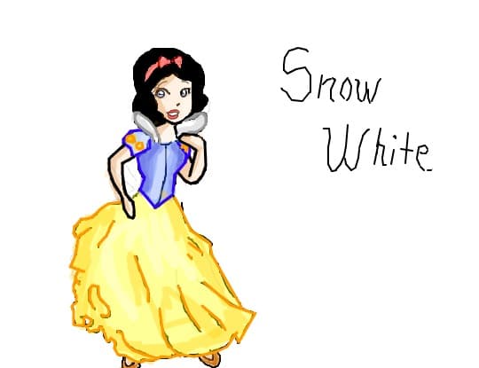 alba ca zapada-snow white(dati mare)