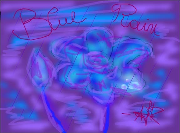 blue rain