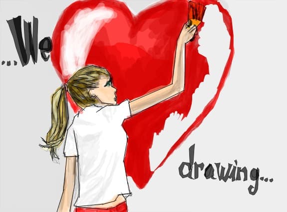 ...We love drawing..