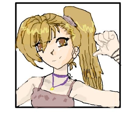 anime girl:she say: that\'s me!