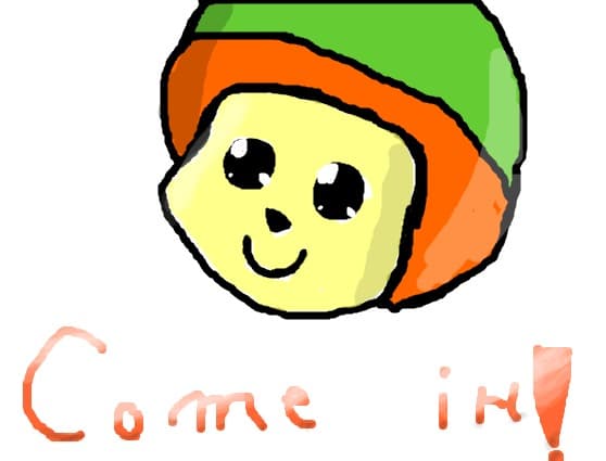 please,come  in!