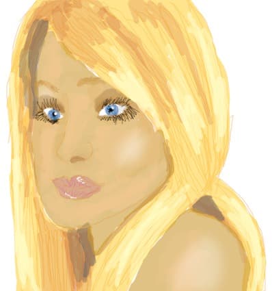 the blond girl