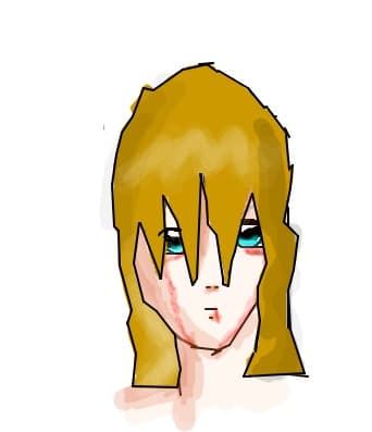 Anime hurt girl(incerc sa imi imbunatatesc tehnica anime)