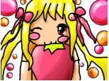 anime strawberry kawaii blonde girl