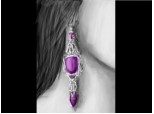 purple earring. Pt. Aliosa si selina